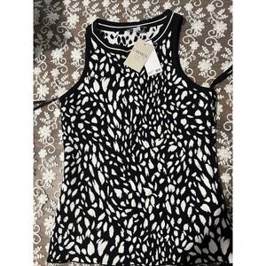 NWT CARMEN MARC VALVO Sleeveless Knit Top Shirt Women's Size S